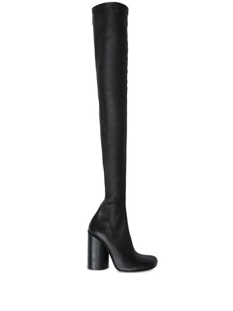 burberry leather over the knee boots|burberry boots with clear heels.